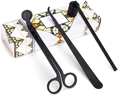 Candle Care Kit 3 in 1 Set Black