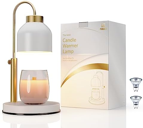 AIKUT Candle Warmer Lamp Timer Dimmer Perfect for Large Candles Durable Stylish