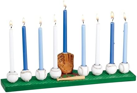 Rite Lite Hanukkah Baseball menorah Jewish sports gift for boys