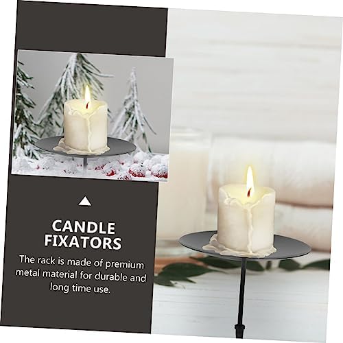 Candle Base Holders Wreath Fixes Metal Candle Holder Set