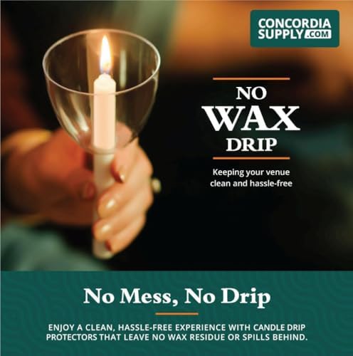 Clear Shield Candle Drip Protectors 50-Pack