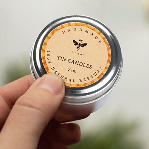 Natural Honey Scented Travel Tin Candle Set