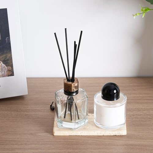 Premium Natural Travertine Candle Holder Plate