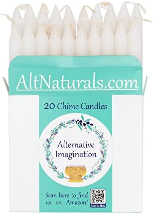 20 Pack White Candles for Prayer Decor