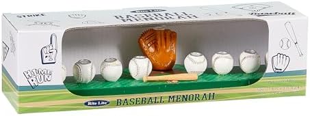 Rite Lite Hanukkah Baseball menorah Jewish sports gift for boys