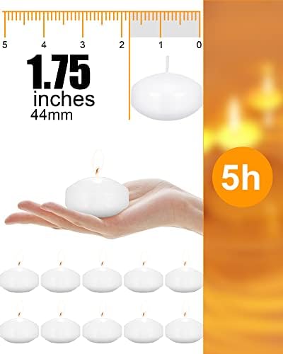 Treela 80-Piece 173 Unscented Floating Candles for Weddings Parties
