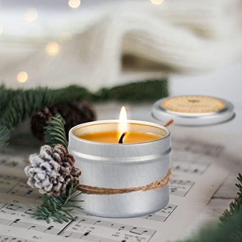 Natural Honey Scented Travel Tin Candle Set