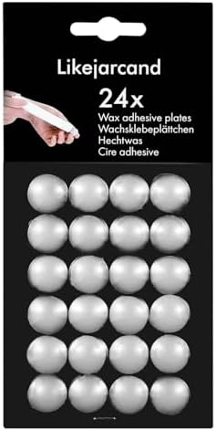 24 Dots Candle Taper Holders Adhesive for Candles