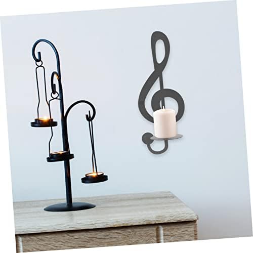 Wall Sconce Candle Holder with Music Note Design