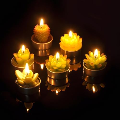 Vivid Cactus Tealight Candles