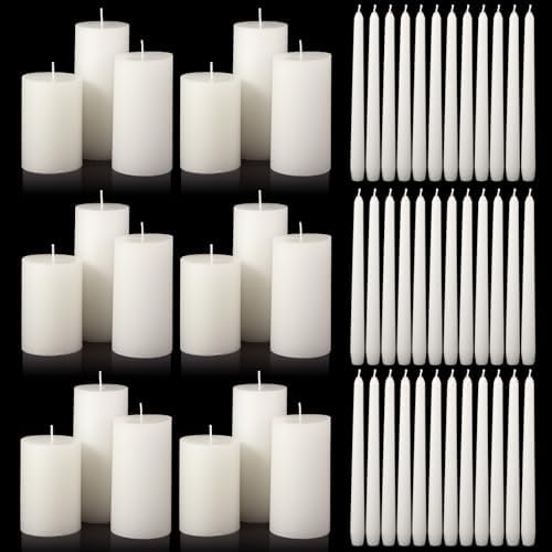 MTLEE 54 Pcs Unity Candles Set Perfect for Weddings and Parties