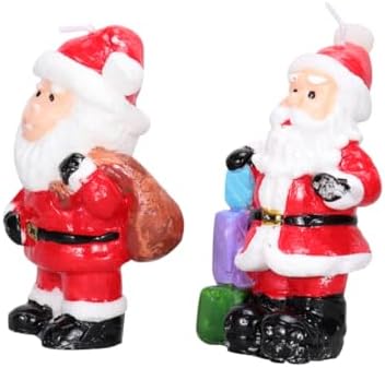 STOBAZA Santa Claus persuade Candles Set with 2