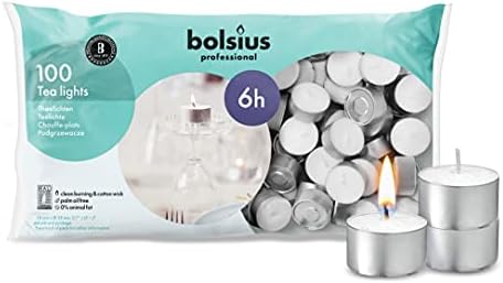BOLSIUS White Tea Lights - Enough to Light Up Your Home