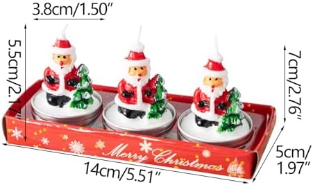 Mini Christmas Tea Lights - 3Pcs Set