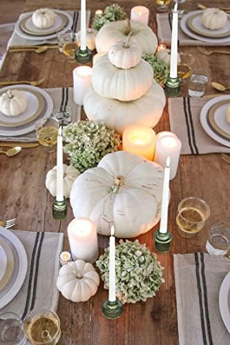 Vixdonos Taper Glass Candlestick Holders Elegant Table Centerpieces
