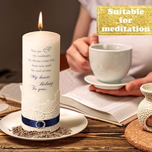 Frienda Unity Candles Wedding Set with Heart Design