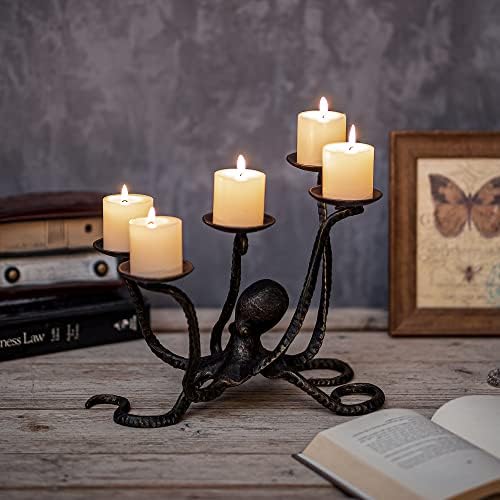 eye-catching Octopus Candle Holder for Halloween Table Centerpiece