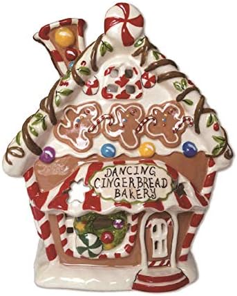 Blue Sky Ceramics Dancing Gingerbread Candle House