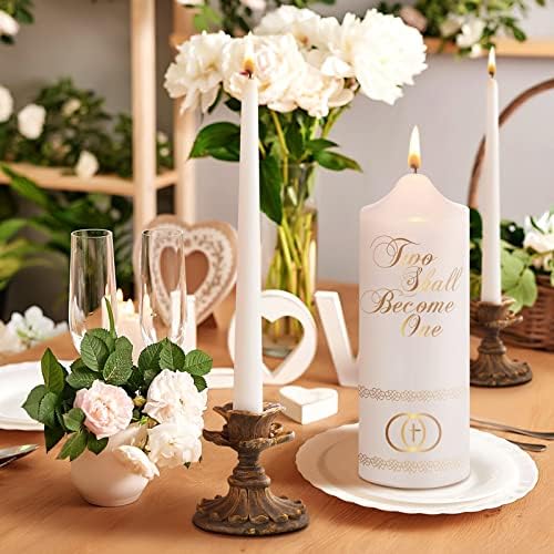 Frienda Unity Taper Candle Set - 3-Piece Cross Design