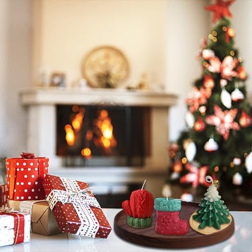 3-Piece Christmas Candle Set for Home or Gift