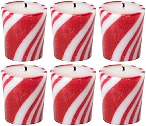 Candy Cane Scented Votive Candle Box - Biedermann Sons