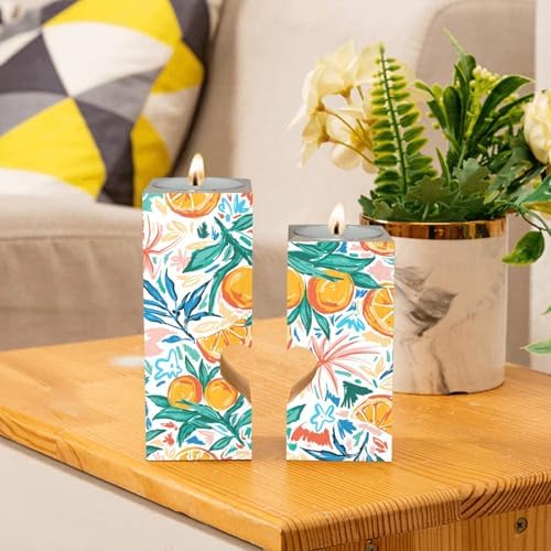Summer Heart Candle Holder Set