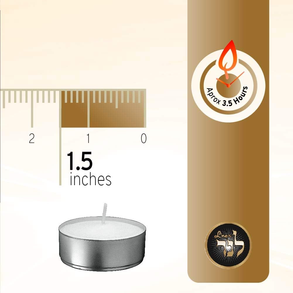 Luxury-Grade Tea Lights Set of 100 with 35 Hours Burn Time