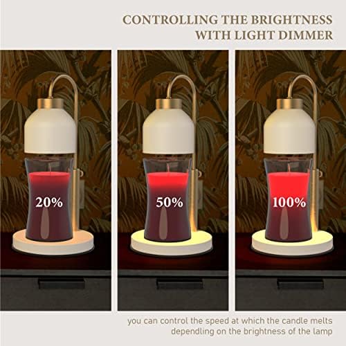 AIKUT Candle Warmer Lamp Timer Dimmer Perfect for Large Candles Durable Stylish