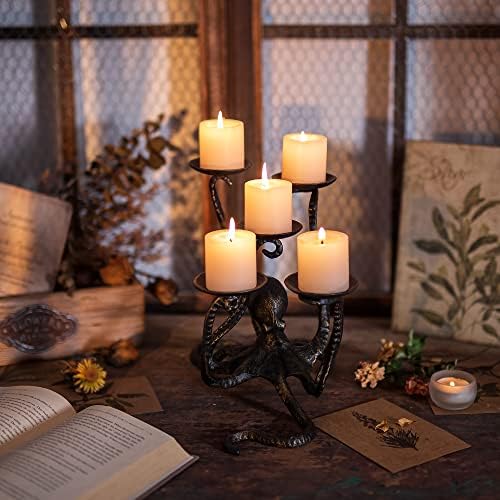 eye-catching Octopus Candle Holder for Halloween Table Centerpiece