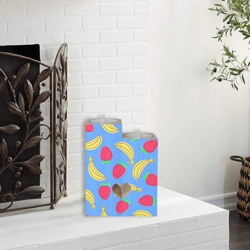 Summer Fruits Candle Holder with Heart Design
