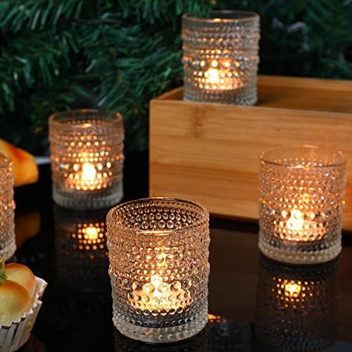24 Posh Glass Candle Holders for Weddings Home Decorations