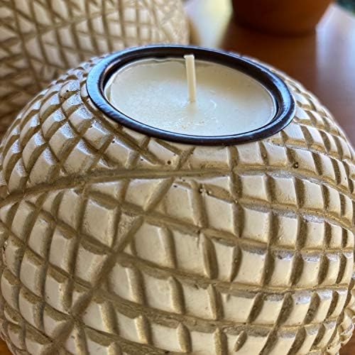 Elegant Orb Candle Holder Set 2-Pack