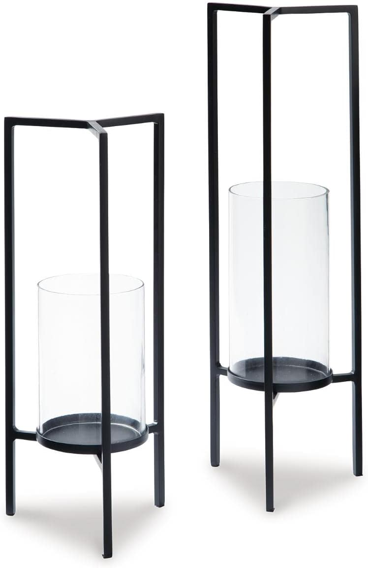 Ginette Metal 2-Piece Candle Holder Set