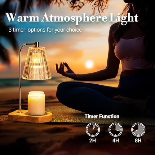 Marycele Candle Warmer Lamp Christmas Gift for Mom F flameless safe