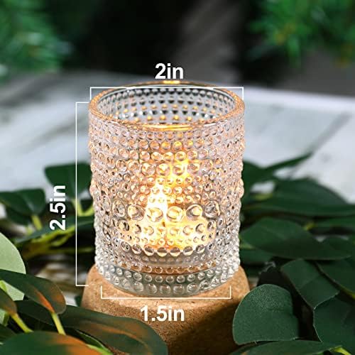 24 Posh Glass Candle Holders for Weddings Home Decorations