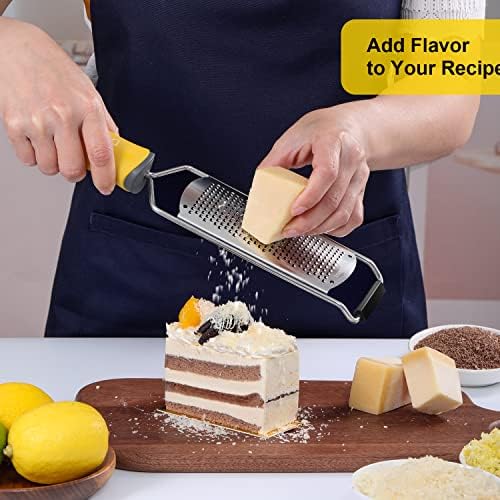 Get Fresh Flavor Zester Grater Compact Tool for Citrus Zesting Cheesering