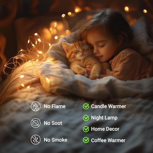 Marycele Candle Warmer Lamp Christmas Gift for Mom F flameless safe