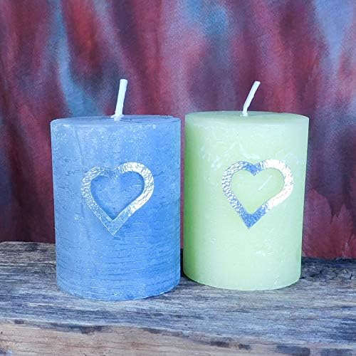 3 Heart Candle Pins for Veneration