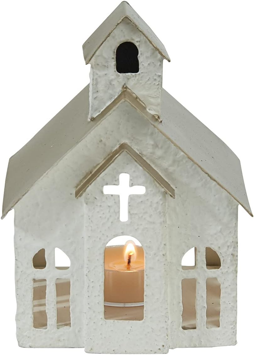 Orchid Ivy Rustic Metal Church Lantern