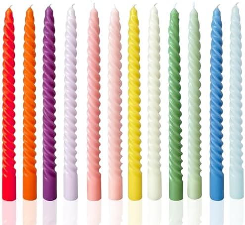 Colorful 10in Candles Set for Home Gift