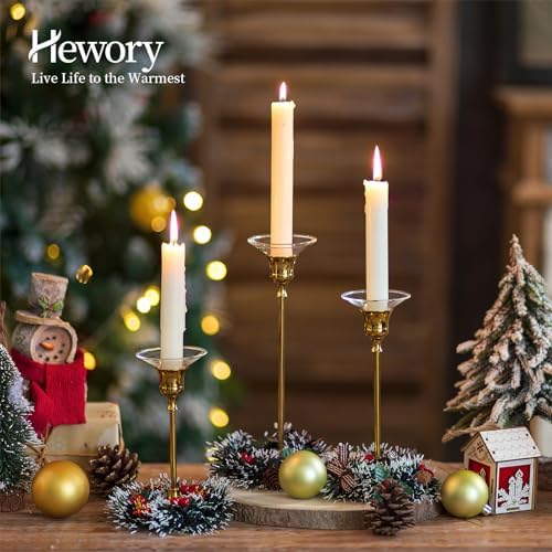 3-Piece Glass Candle Drip Protectors