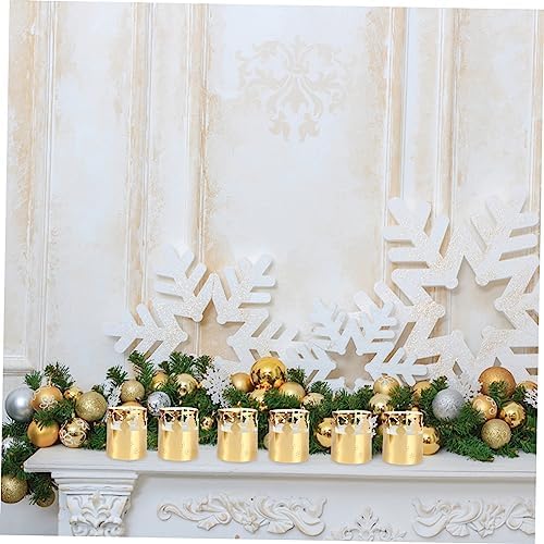 50 Pcs Christmas Snowflake Candle Party Decor on the Go