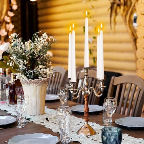 Tstag 10x White Taper Candles