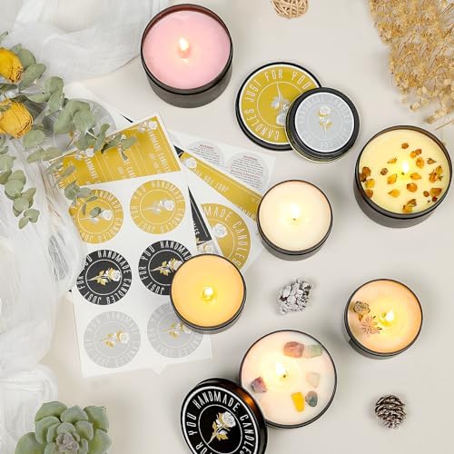 CONNOO 48-Piece Candle Tins Set