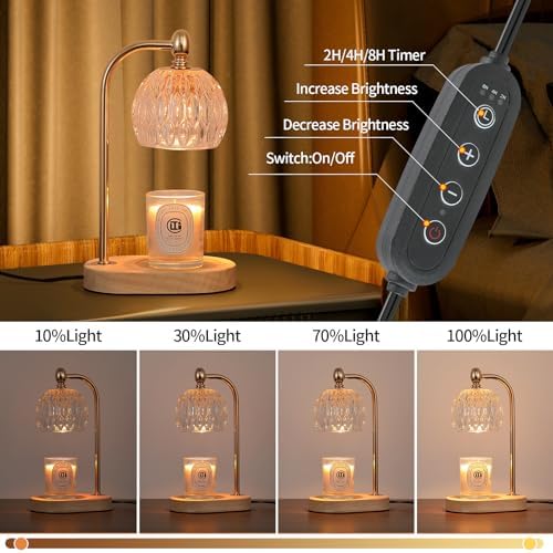 Fragrance Candle Warmer lamp with Timer Dimmer