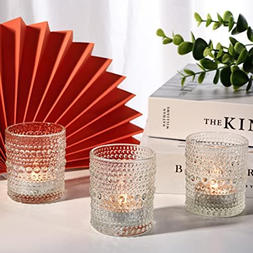24 Posh Glass Candle Holders for Weddings Home Decorations