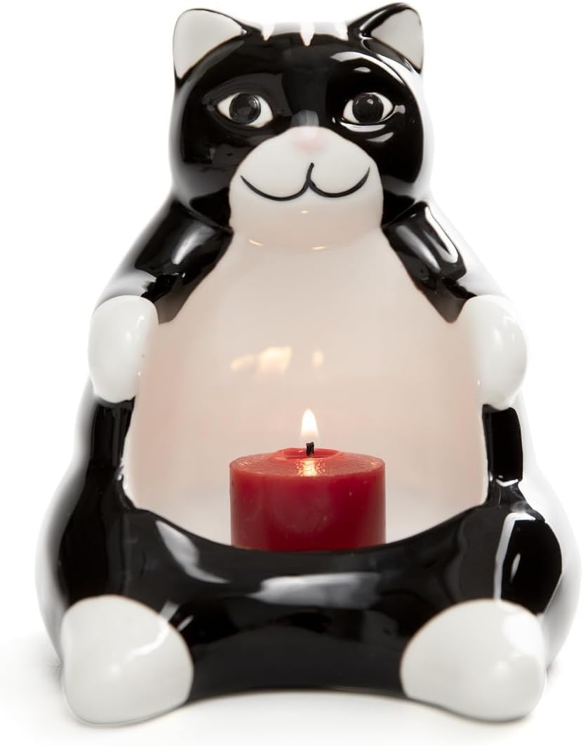 Cat Silhouette Candle Holder - Adorable for Cat Lovers