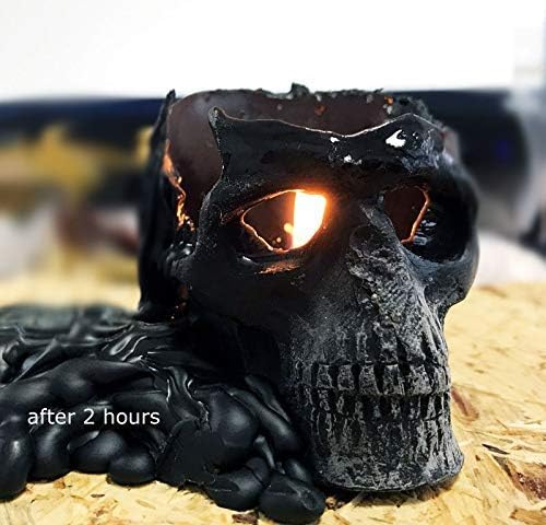 3x Skull Pink Organic Beeswax Candle Set
