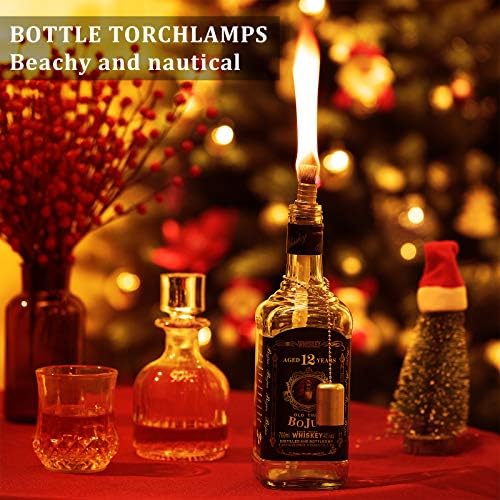 Nuanchu 8-Piece Wine Bottle Torch Lamp Kit for Home Kitchen