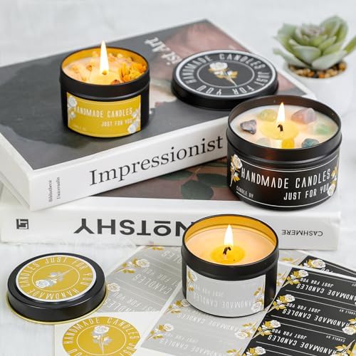 CONNOO 48-Piece Candle Tins Set